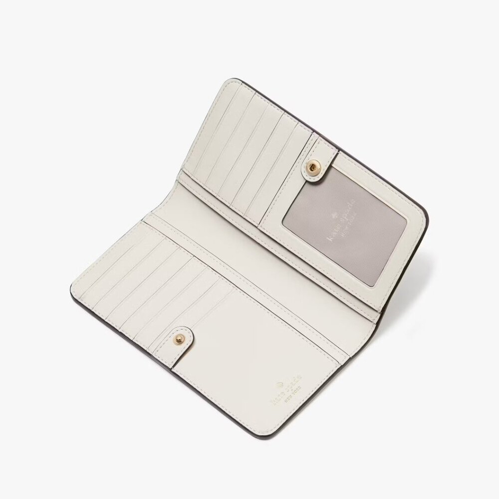Kate Spade Coffee Break Large Slim Bifold Wallet Boutique NWT - Picture 3 of 4